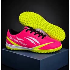 Chuteira Rosa Society Original  Masculino Original Profissional Costurada Grama Sintetica Fut 7 suiço Sporting Hound