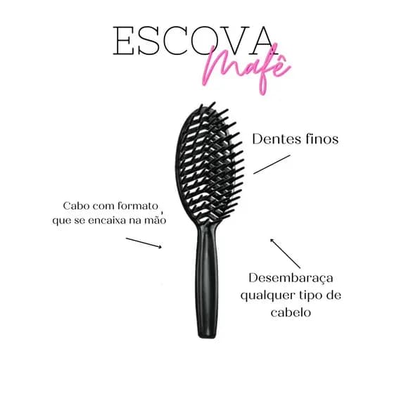 Escova de cabelo mafê - Marilu