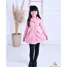 sobretudo feminino infantil casaco frio manga comprida infantil inverno