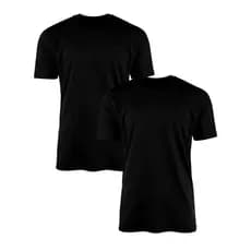 KIT 2 Camisetas Lisa 100% Algodão 30.1 Básica Masculina Feminina Branco Preto Off-White Oversized