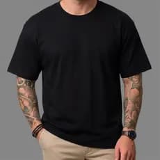 Camiseta Lisa 100% Camisa Algodão 30.1 Básica Masculina Feminina Branco Preto Off-White Oversized