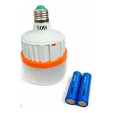 Lampadas Emergência 50w Luz Inteligente Recarregáv Luminaria Bivolt