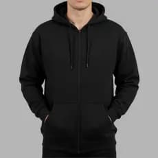 Blusa De Frio C Ziper Moletom Frio Inverno Capuz Hood Liso Direto Fabrica Básica