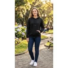 Blusa Moletom Canguru Liso Básico Premium Várias Cores Baggy Frio Inverno Algodão