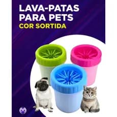 Lava Patas Limpador Cachorros Cães Pequenos Pets Higiênico Copo Limpa Patinha Cor Sortido