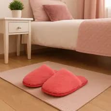 Pantufa Feminina Felpuda Macia Adulto Rosa Pink Chinelo Dormir Casa Conforto Inverno Quente Aconcholada Antiderrapante