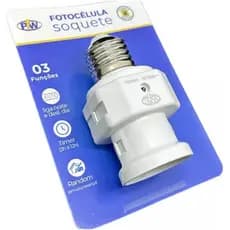 Sensor Soquete Fotocélula Timer Pw Bivolt