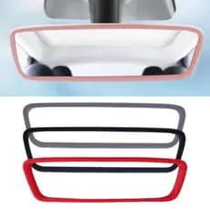 Capa Protetora Para Espelho Retrovisor De Carro , Moldura De Borda De Silicone , Acessórios De Tela Modelo Tesla