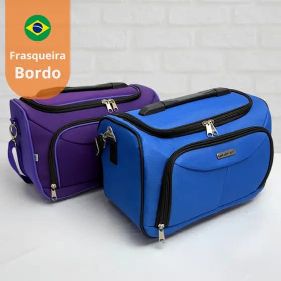 Frasqueira de bordo necessaire manicure organizadora multifuncional
