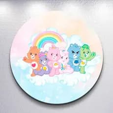 Capas Painel Redondo Infantil Ursinhos Tema Carinhosos Estampa Fofa Veste Fácil  Decoração Tamanhos Mini E Grande Festa