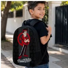 Mochila Simples Infantil Estudante Com Estojo Youtuber Aventuras Online Kit Ou Avulso