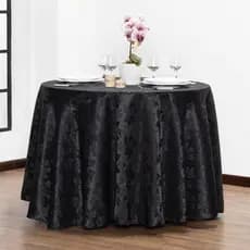Kit com 10 Toalhas de Mesa Redonda Jacar 2,00m Jacquard Alta Qualidade Elegante Acabamento Impecável