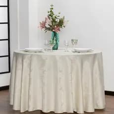Kit Toalhas de Mesa Jogo com 5 Toalhas 2,80m Jacquard Elegante Festa Cozinha Buffet Restaurante
