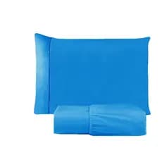 Jogo de Cama Solteiro 2 Peças 400 Fios Micropercal Ponto Palito