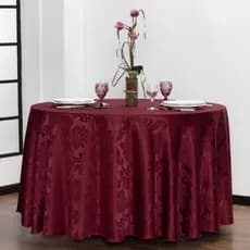 Kit 15 Toalhas de Mesa Premium Jogo Redondo Jacquard 2,60m Elegante Festa Cozinha Buffet Restaurante