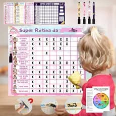 Magnético Geladeira Imã planner organizador infantil rotina Personalizado caneta que escreve e apaga