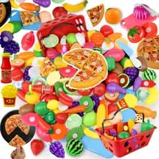 Kit Frutas Frutinhas Legumes De Brinquedo Com Velkro 35pçs