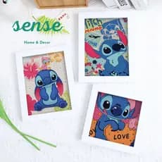 Kit Pintura Com Diamante Infantil DIY Desenho Animado Moldura Artesanato Stitch