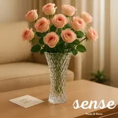 Vaso de Vidro de Cristal Decorativo Moderno Transparente Para Decoração