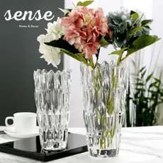 Vaso de Vidro de Cristal, Vaso Decorativo Moderno, Vasos de Cristal Transparente Para Decoração