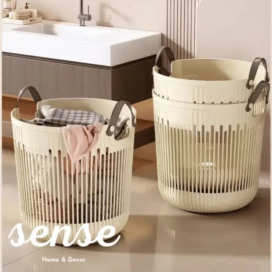 Cesto Multiuso Roupa Suja Organizador Lavanderia Brinquedos 25L
