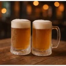 Kit 6 Caneca Chopp De Vidro 360ml Bar Restaurante Cerveja Design Elegante Versátil Prático