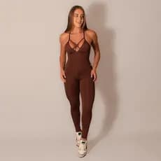 Macacão Feminino Fitness Decote Strappy Empina Bumbum Academia Confortável Premium