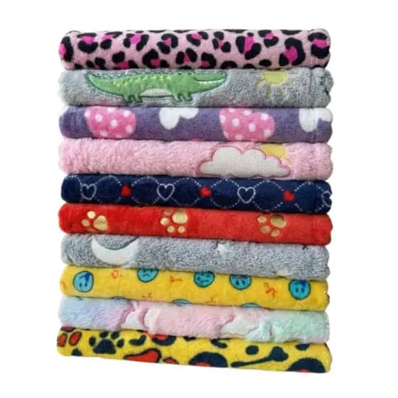 Mantinha Cobertor Estampados Quentinho para Cachorros e Gatos Unidade