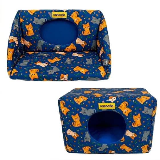 Cama Túnel para Gatos Pequena Estampada Unidade