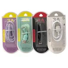 kit  Cabo Carregador Turbo 25w micro USB（V8）/TYPE-C/iphone macaron