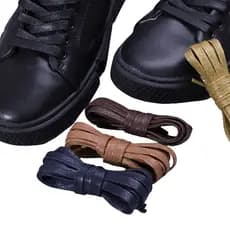1 par Cadarço 1m 100cm algodão  resina encerado original sapato social  oxford casual brogue