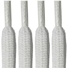 Cadarço Roliço redondo 120cm (1 Par) Branco Preto Cordão para Bermudas Calças e Moletom