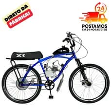 BICICLETA MOTORIZADA 80CC BIKE  ARO 26 MODELO CAICARA COM KIT BANCO XR COMPLETA
