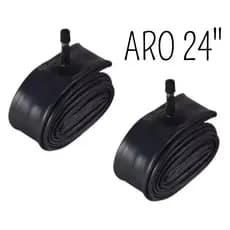 Kit 2 Câmaras De Ar Bike Pneu Aro 24 X 1.75 KENDA