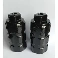 Par Pedal Pedaleira Apoio Aluminio Trolha Trolhão Grosso Bicicleta Bike CORES