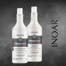 INOAR KIT SHAMPOO 1L + CONDICIONADOR 800ML HIDRATANTE FORÇA E BRILHO