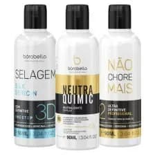 KIT SELAGEM 3D + NÃO CHORE MAIS  MÁSCARA + NEUTRAQUÍMIC (3X90ML) BORABELLA