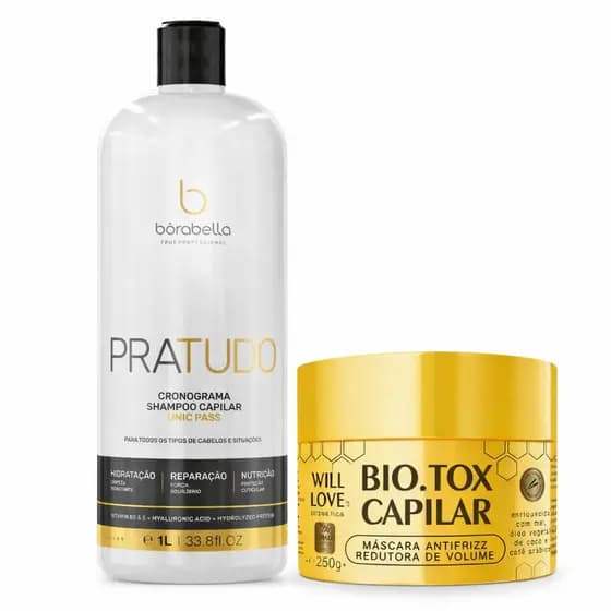 SHAMPOO PRATUDO 1L BORABELLA + WILL LOVE 250GRS