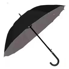 1 Unidade Guarda Chuva Manual Portaria cor Preta 8 Varetas Reforçado contra o vento Cabe até 2 Pessoas
