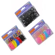 Elásticos De Cabelo Coloridos / Branco / Preto Para Cabelos Penteados Arrumados Beleza
