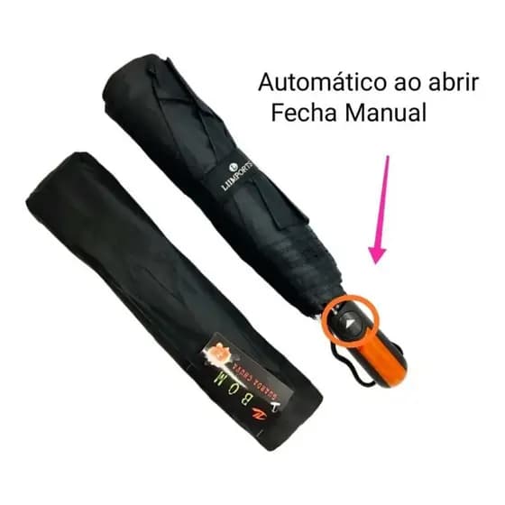 1 Opção: GUARDA CHUVA Curvado Original Semi automático tamanhos variável reforçado
