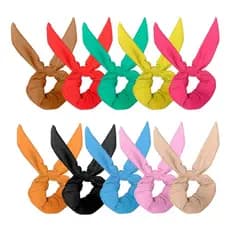 1 Uni Xuxinha Scrunchies Rabicó laço Lacinho Blogueira Cores Sortidas lindas