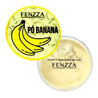 Pó Fixador Translúcido Banana FENZZA Box Make Beleza 16 Unidades