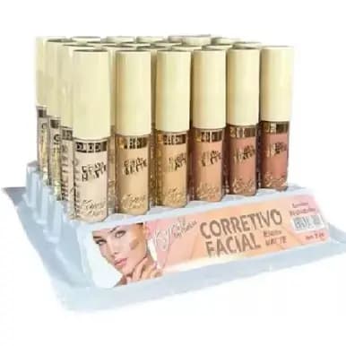 Kit 6 Unidades De Corretivo Líquido Facial Efeito Matte  Atacado Cores Sortidas