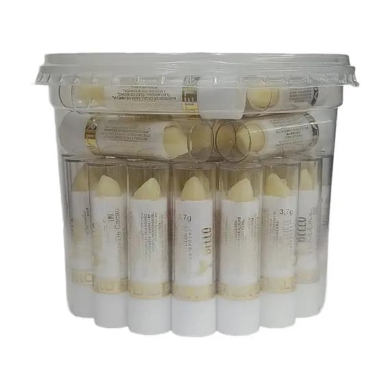 Pote Com 48 Unidades de Manteiga De Cacau Bello Charme Protetor Labial Atacado Pote