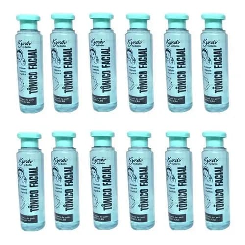 12 Unidades de Tônico Facial Protege / Hidrata E Purifica Kyrav Todos os Tipos de Pele