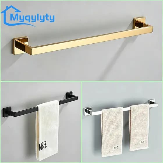 Suporte Banheiro Barra de Toalha 57cm Porta Toalha Alta Qualidade Acessorios Banheiro Furação