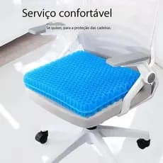 3D 2 Camadas Respirável Silicone Almofada De Assento De Carro Gel Para Cadeira De Escritório 43X37X3CM