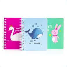 Kit 3 Caderno Pequeno Bloco De Anotações Agenda Permanente Escolar Personalizado Bloquinho Diário