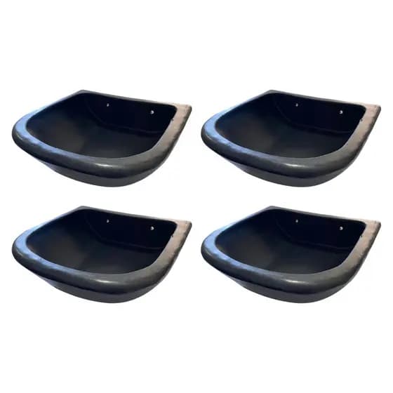 Kit 4 Comedouro Saleiro Cocho Sal Ração Animal 2,5 Litros